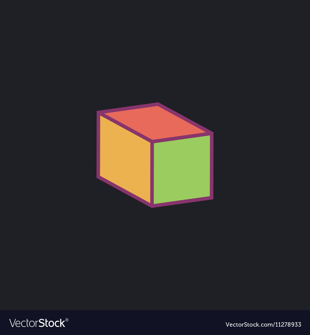 Cube computer symbol