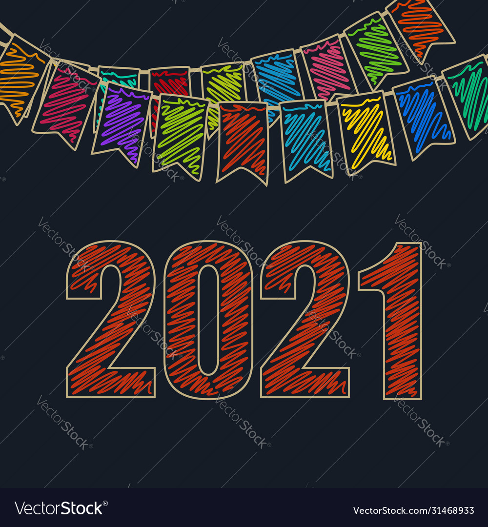 Festive happy ney year background 2021