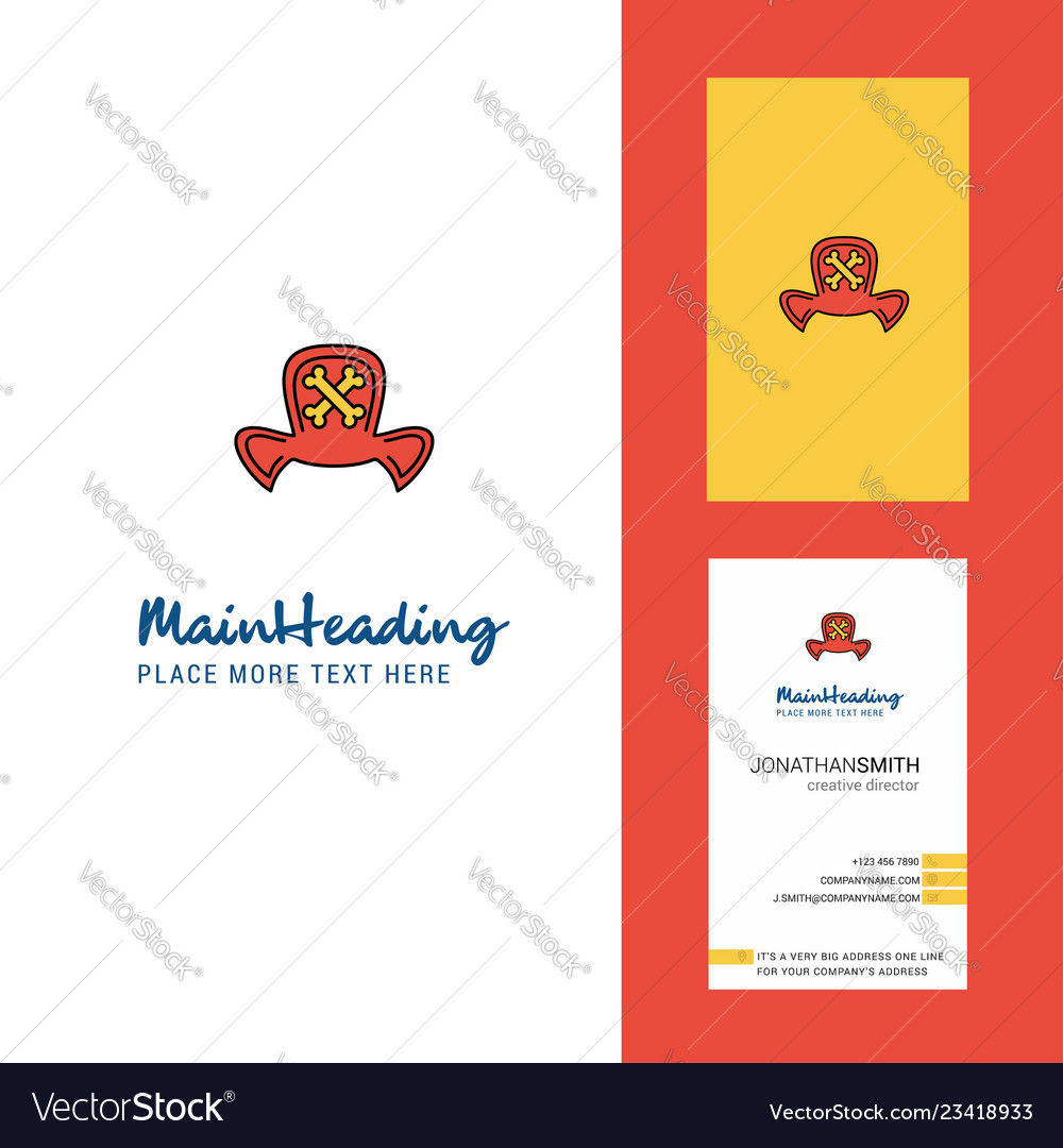 Ghost cap creative logo and business card