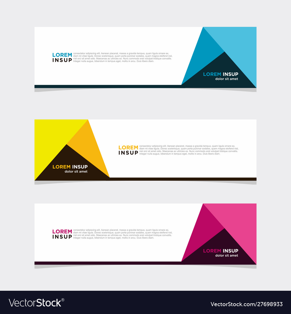 Modern banner web background abstract design Vector Image Modern banner web background abstract design