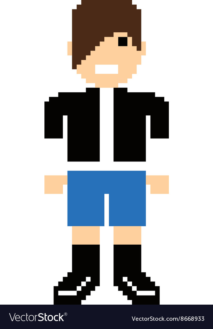 Pixel people theme avatar guy