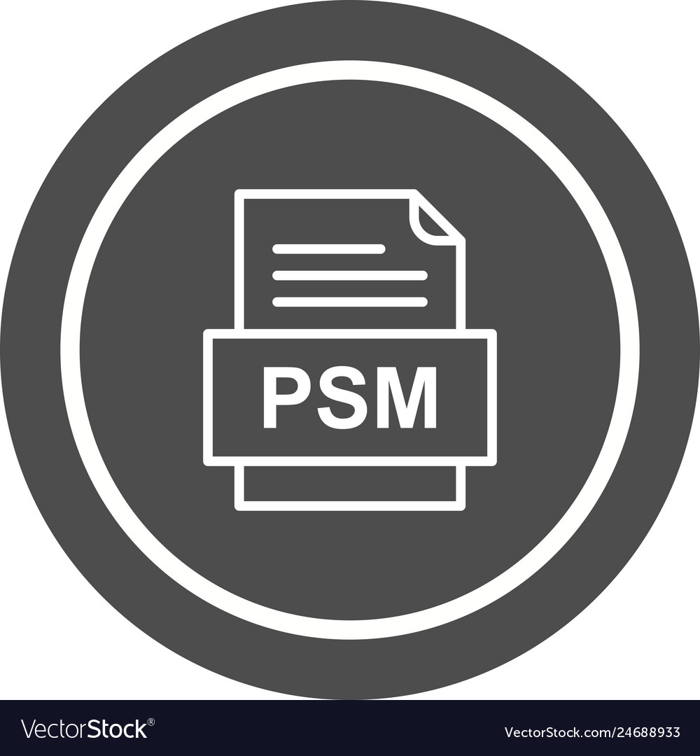 Psm file document icon