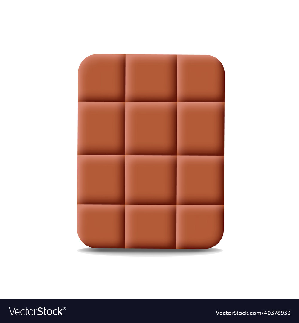 Single element chocolate draw in 3d
