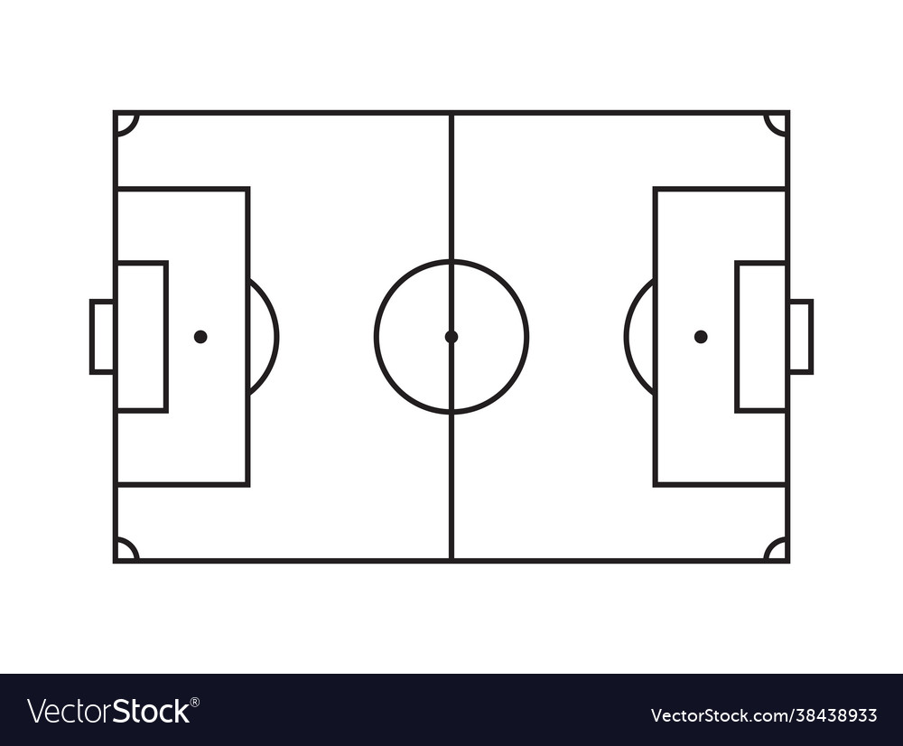 Soccer field Royalty Free Vector Image - VectorStock