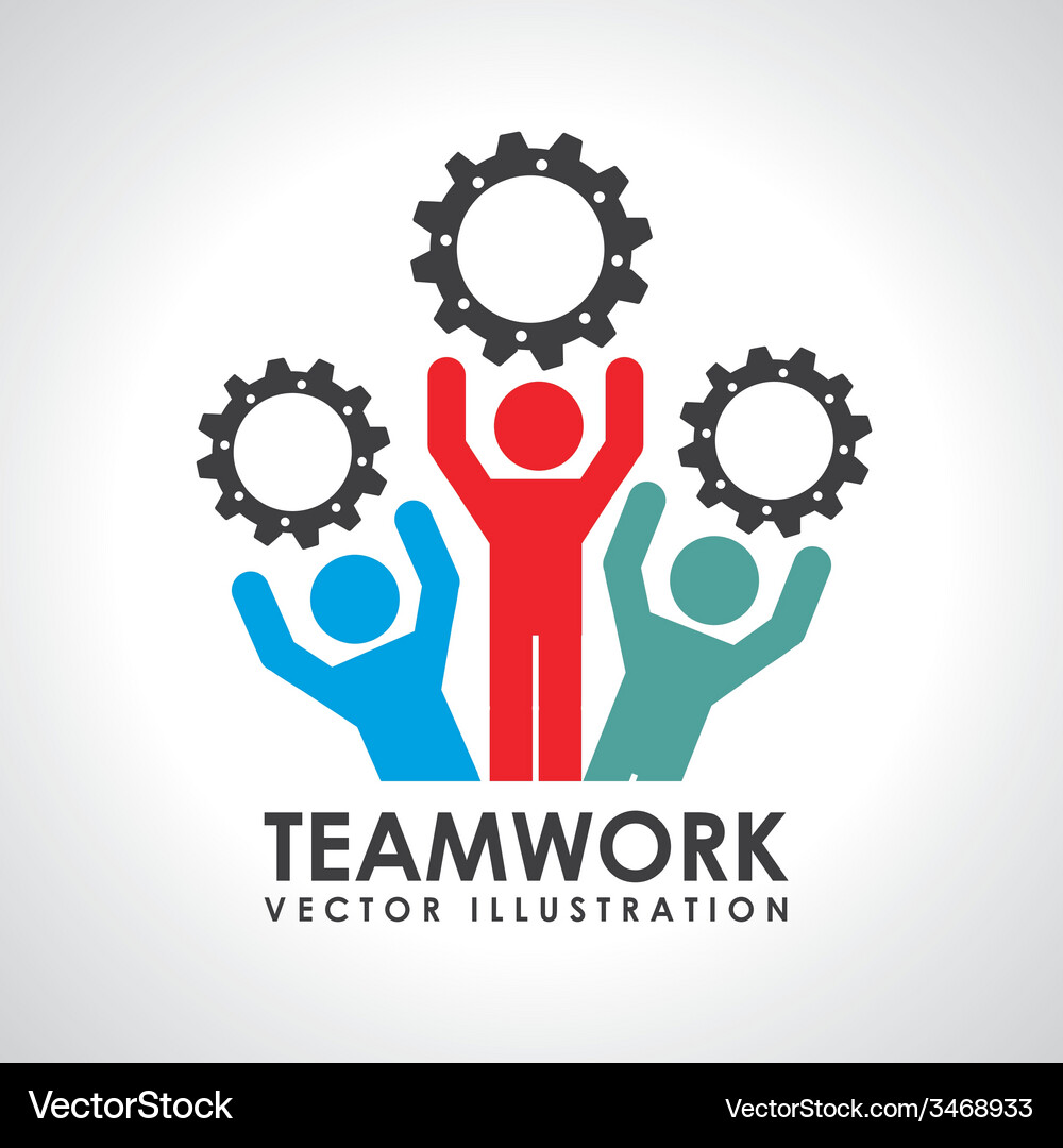 Teamwork design Royalty Free Vector Image - VectorStock