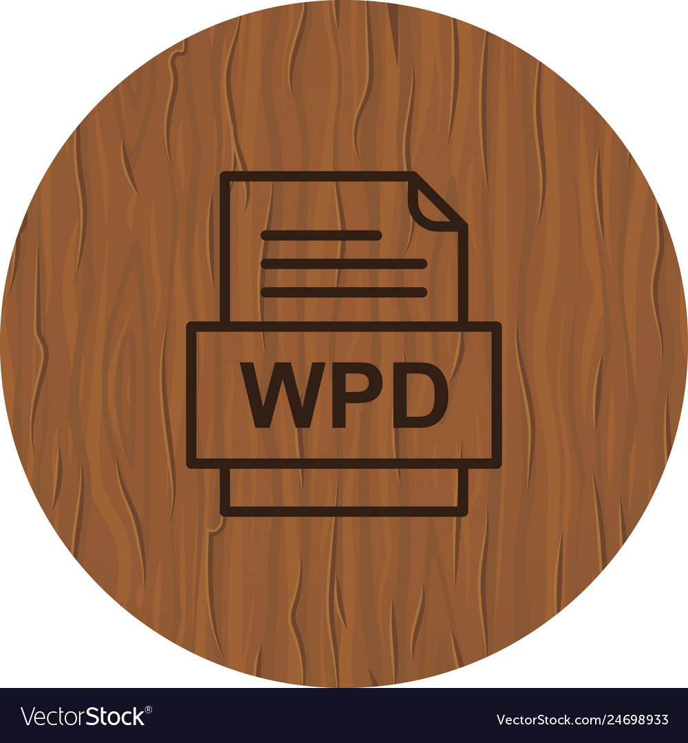Wpd file document icon