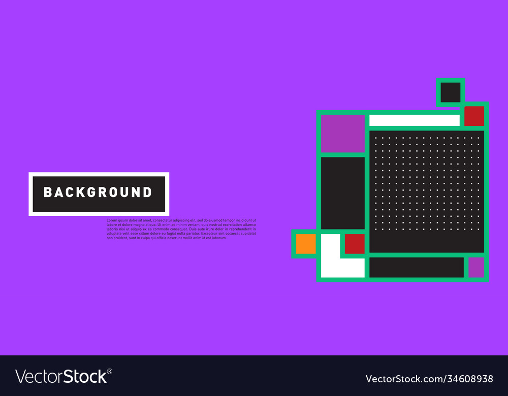 Abstract colorful rectangle background for banner vector image Abstract colorful rectangle background for banner