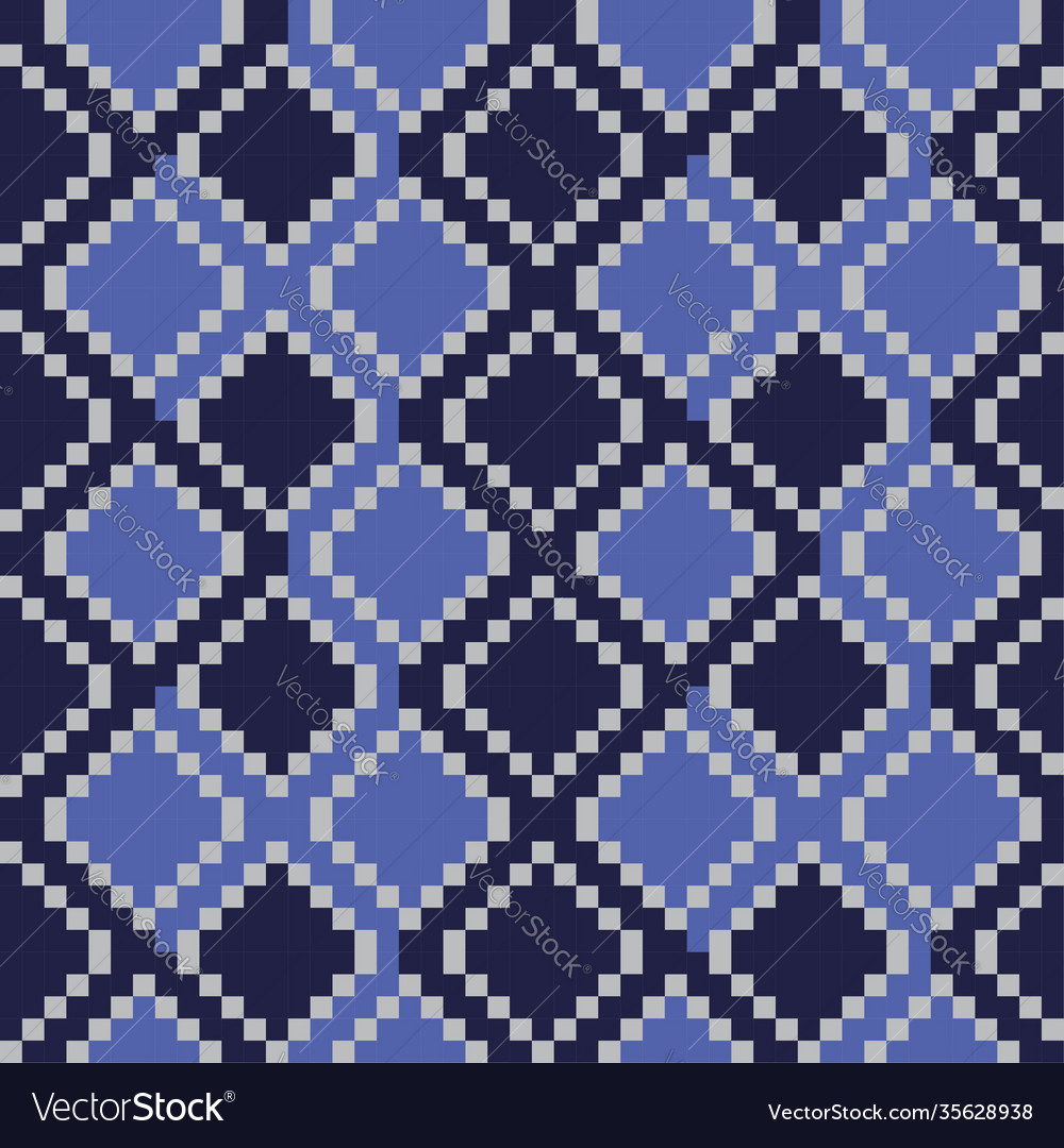 Blue argyle seamless pattern background vector image Blue argyle seamless pattern background