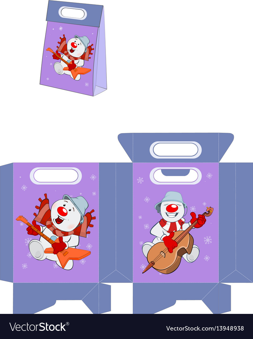 Christmas snowman handbags packages pattern