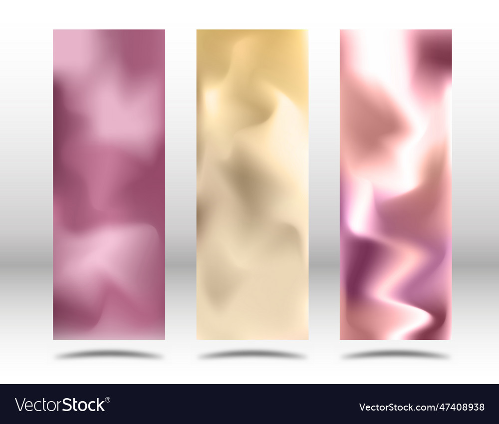 Color gradient background a set of templates vector image Color gradient background a set of templates