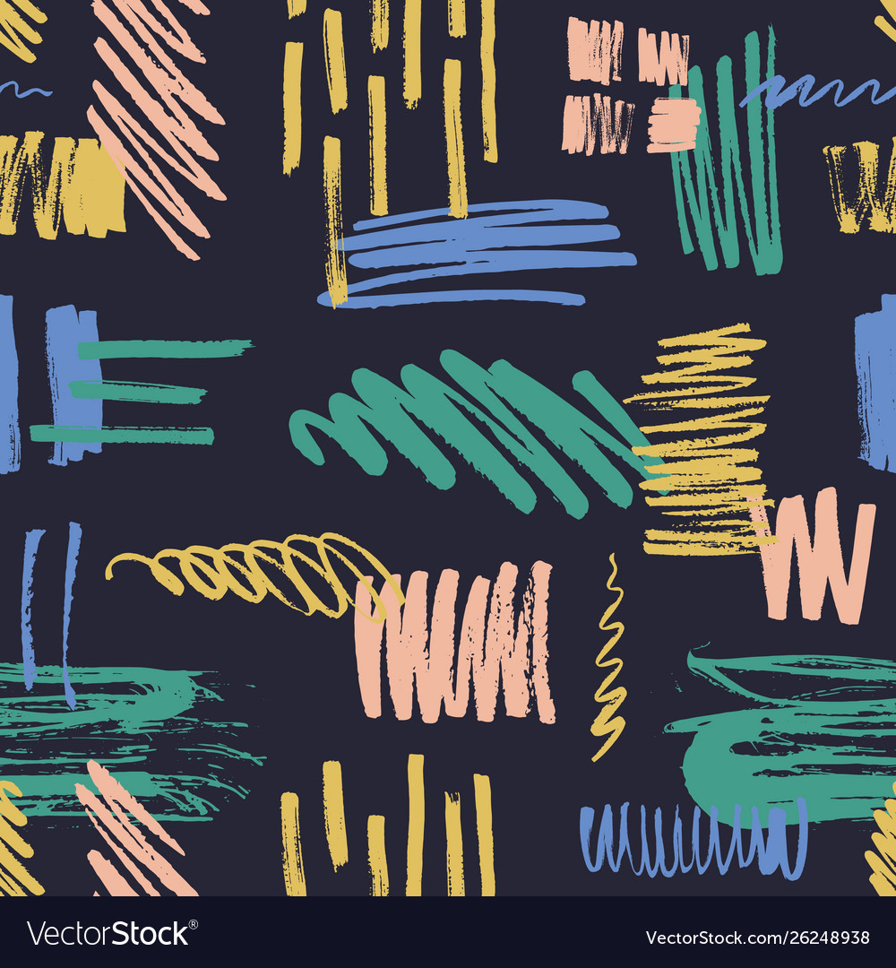 Colorful Scribble Pattern
