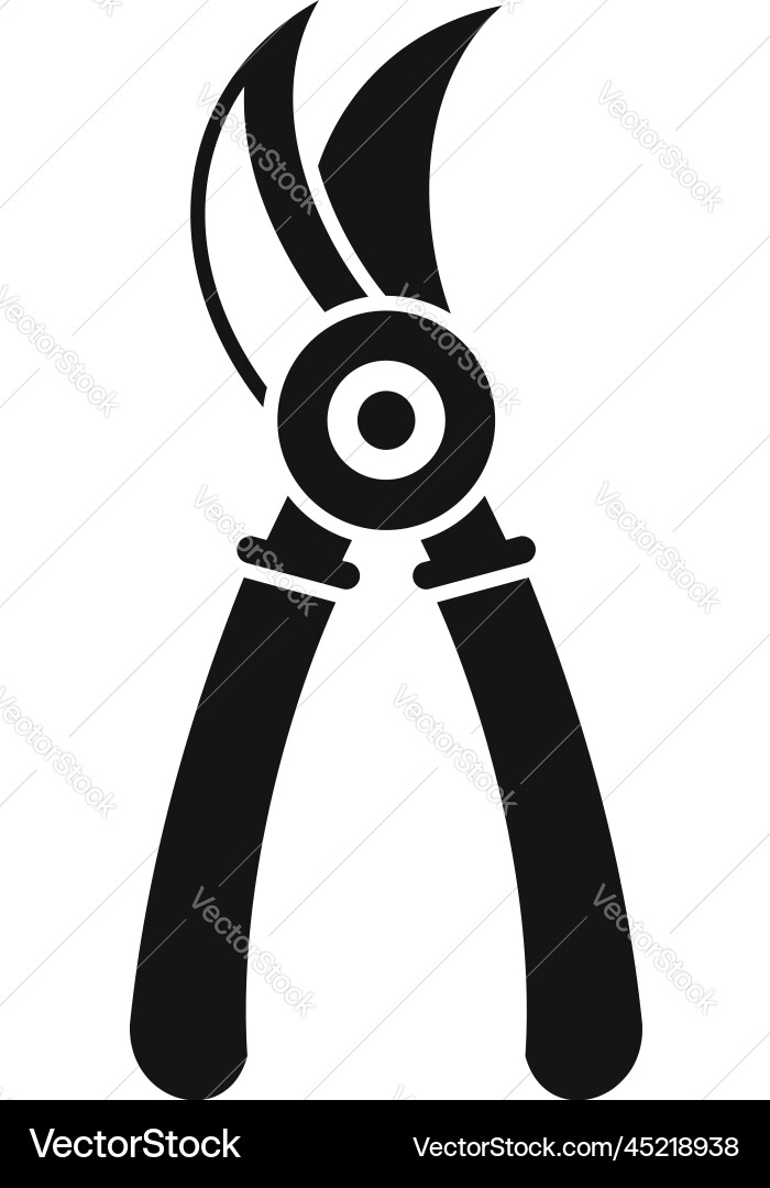 Gardening scissors icon simple garden work Vector Image