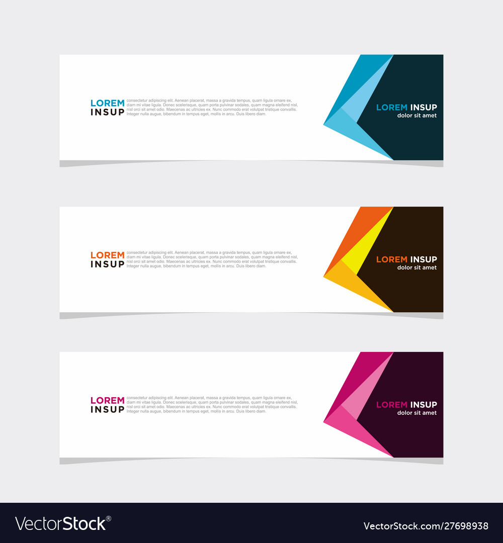 Modern banner web background abstract design Vector Image Modern banner web background abstract design