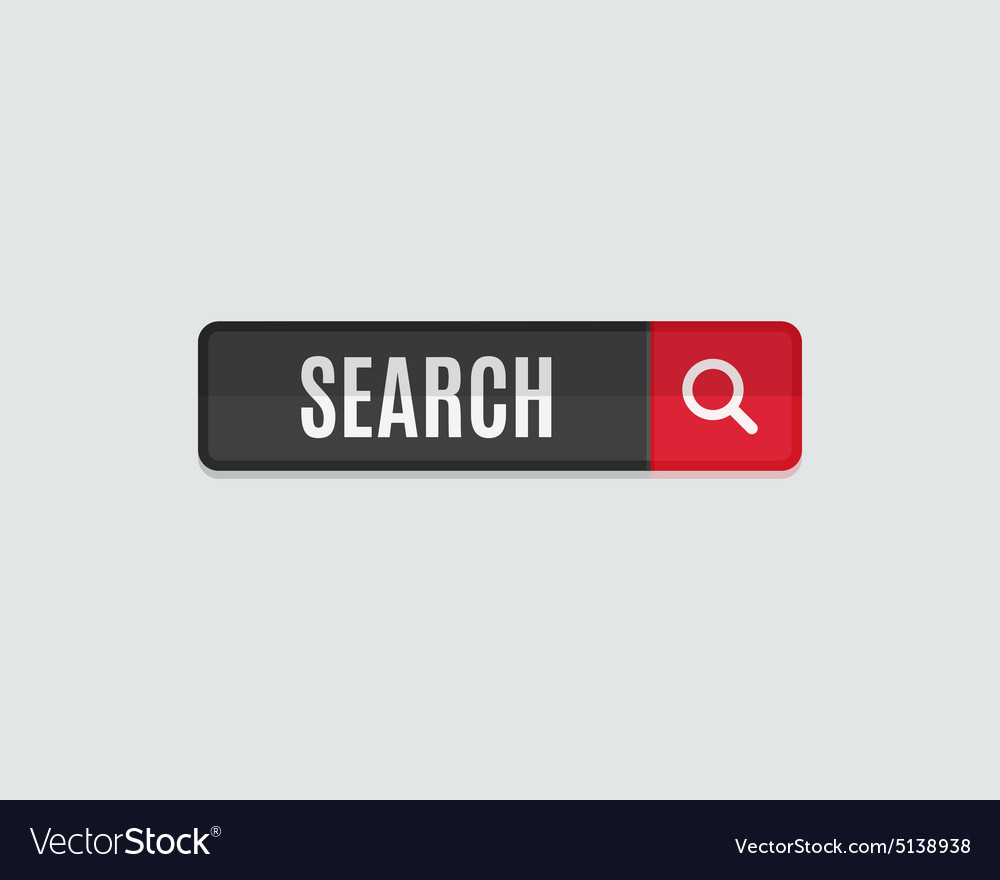 Search web button flat design template