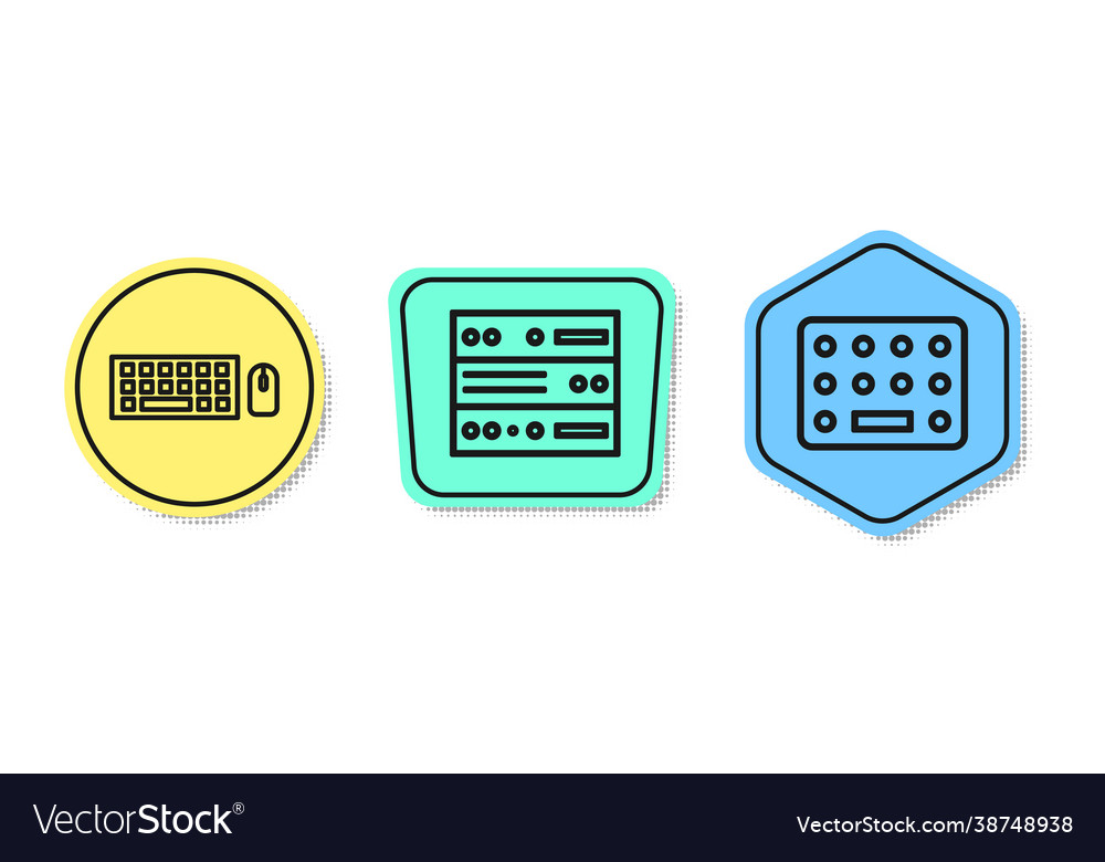 Set line keyboard and mouse server data web
