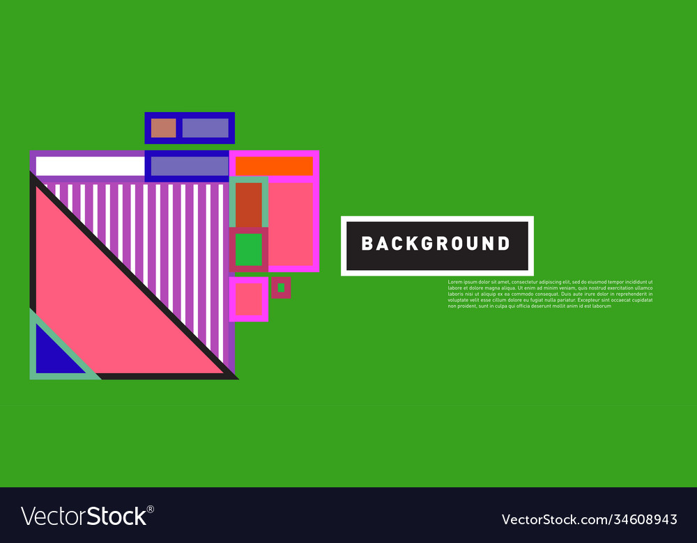 Abstract colorful rectangle background for banner