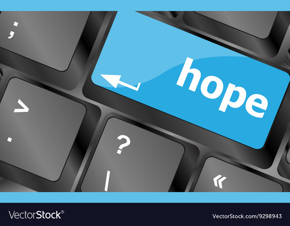 Computer keyboard with hope key keys