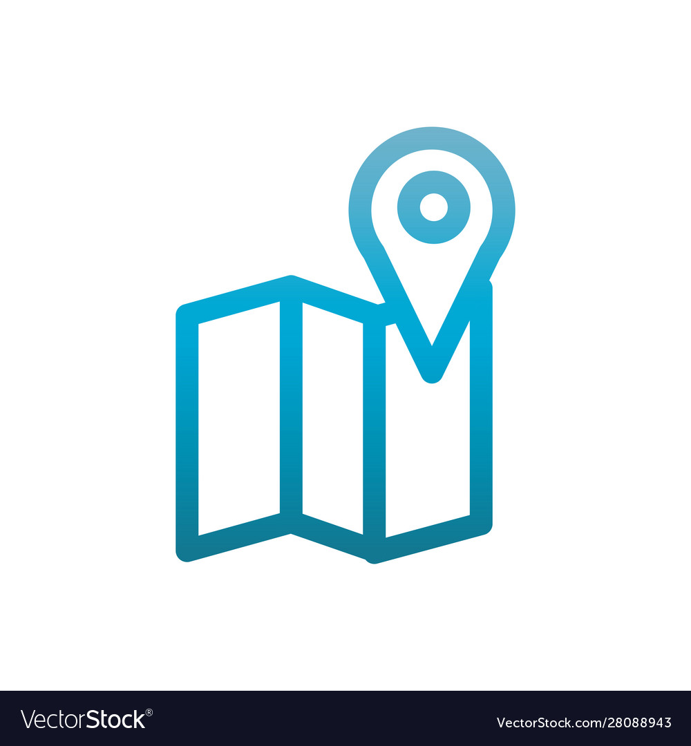 Gps navigation map pin user interface blue