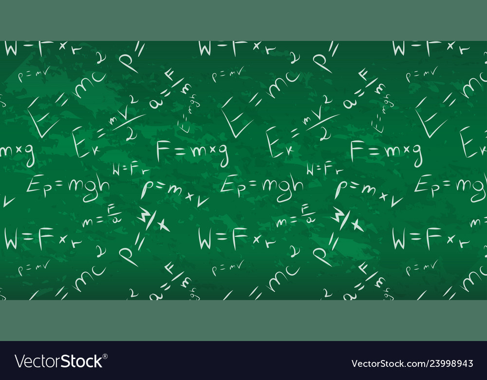Math Blackboard Seamless Pattern