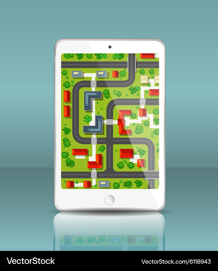 Mobile navigation Royalty Free Vector Image - VectorStock