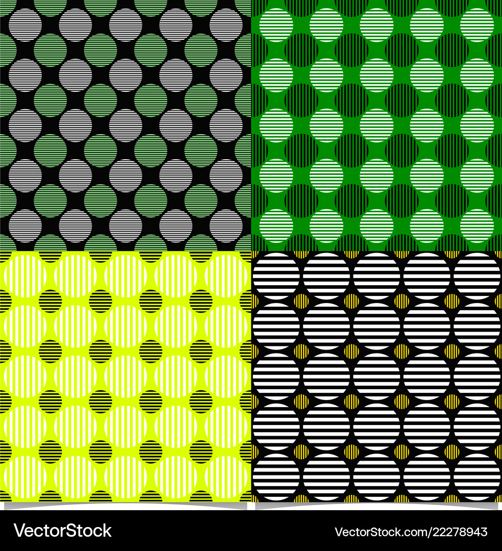 Seamless geometrical circle pattern background Vector Image