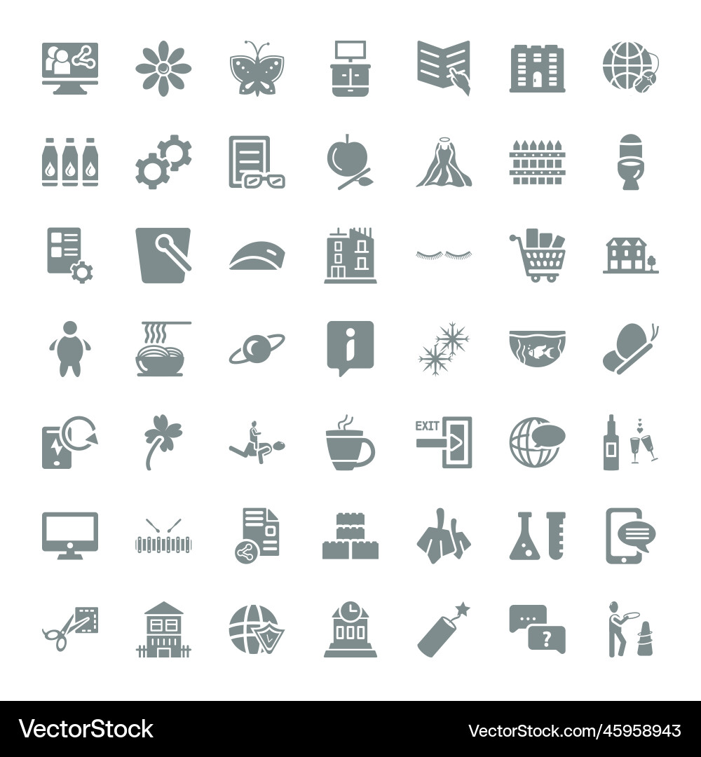 Shape icons Royalty Free Vector Image - VectorStock