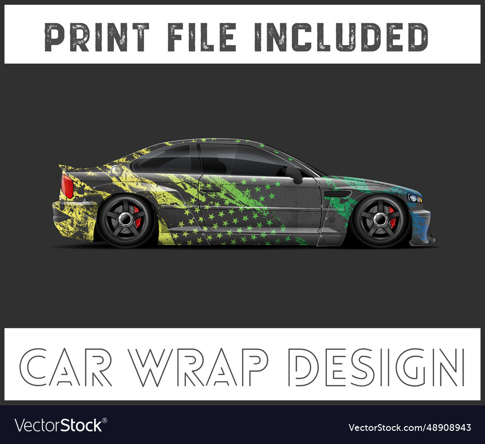 Sports Car Wrap Pattern