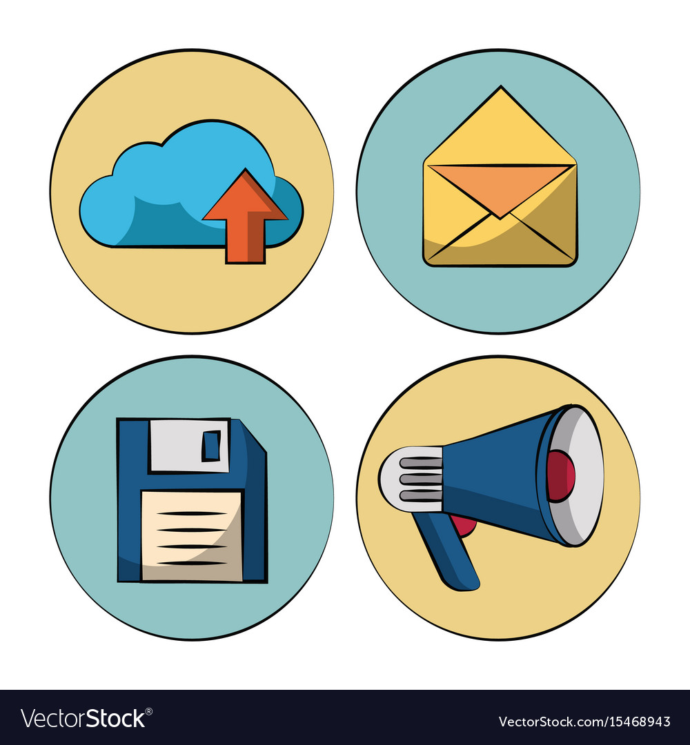 White background with colorful circles
