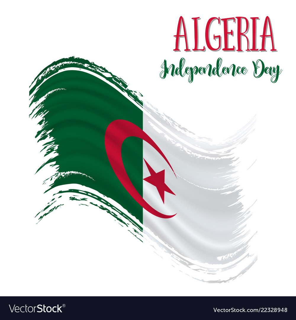 5 july algeria independence day Royalty Free Vector Image