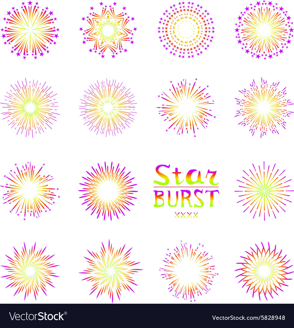 Background design with abstract fireworks