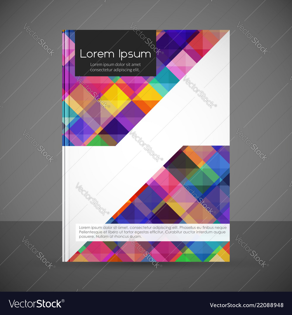 Brochure design with abstract pattern background