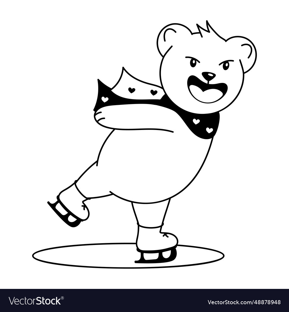 Ice skating Royalty Free Vector Image - VectorStock