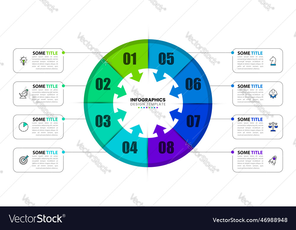 Infographic design template creative concept Vector Image