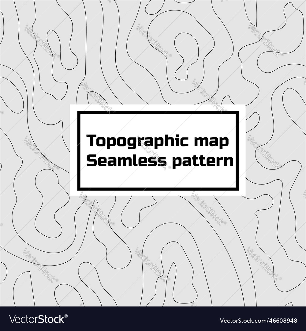 Topographic map seamless pattern image