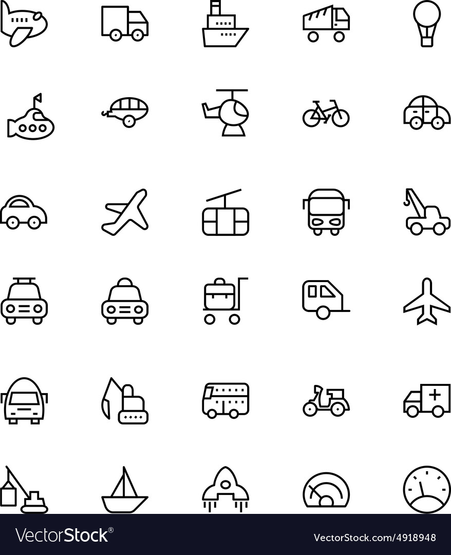 Transportation icons 1