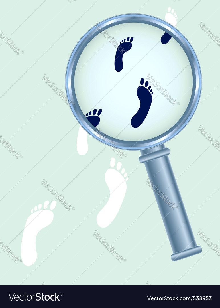 Abstract footprints Royalty Free Vector Image - VectorStock