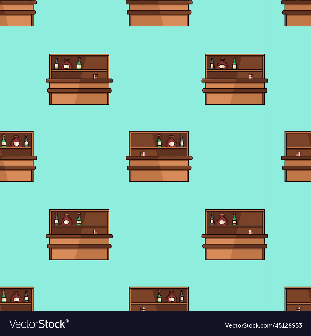 Bar counter pattern vector image Bar counter pattern