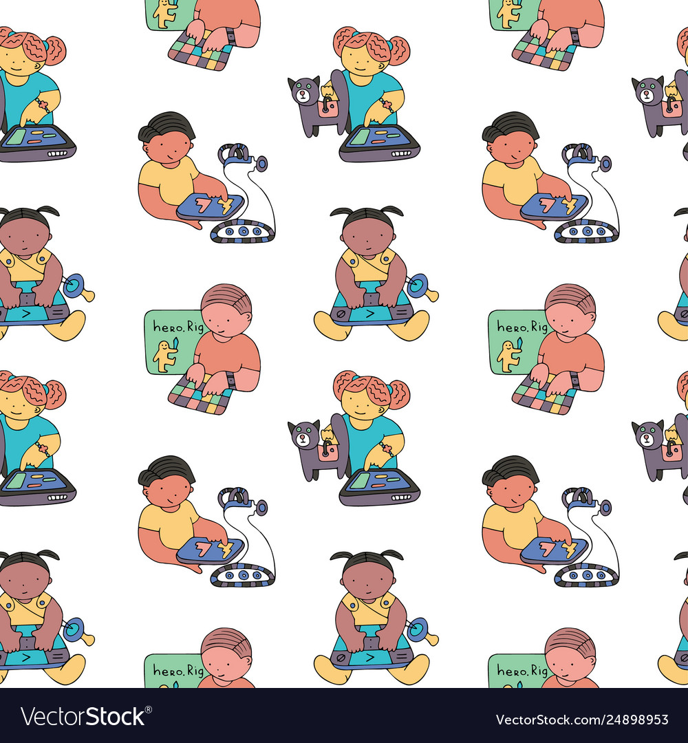 Coding pattern vector image Coding pattern