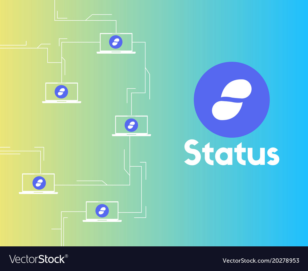Cryptocurrency status networking style background