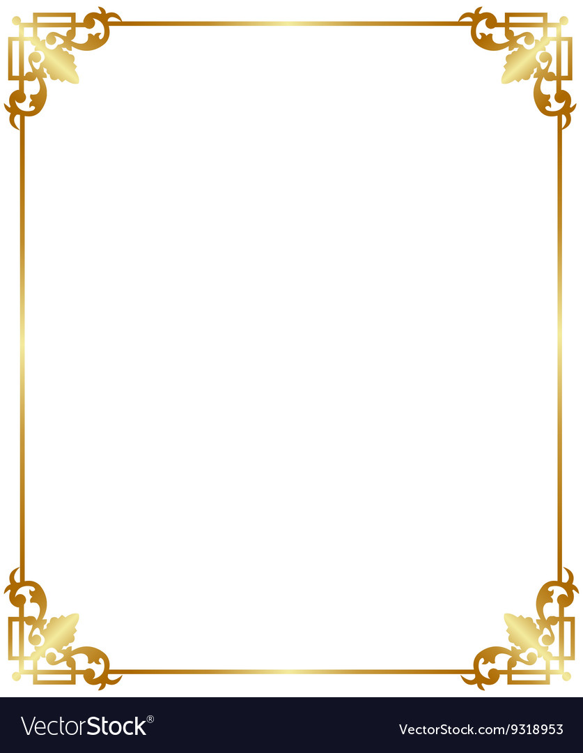 26+ Gold Picture Frame Vector Png Pics