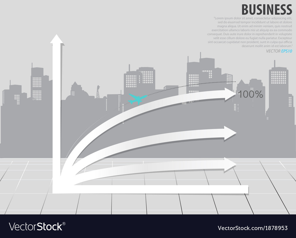 Growth chart with building background