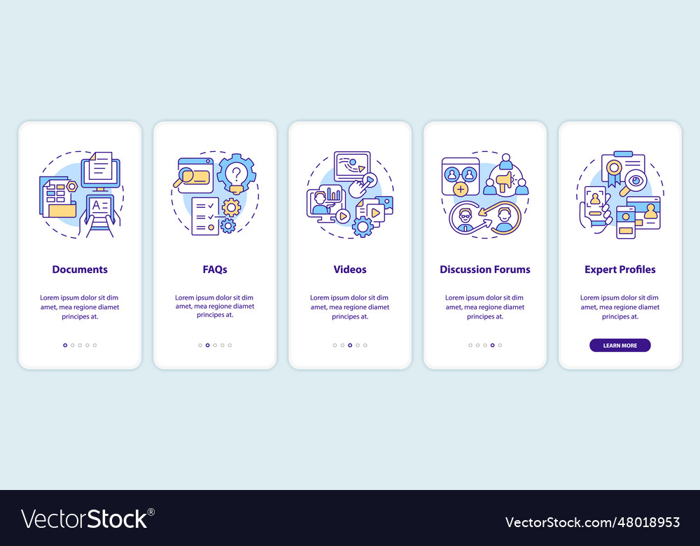 Knowledge Management Icons - App UI