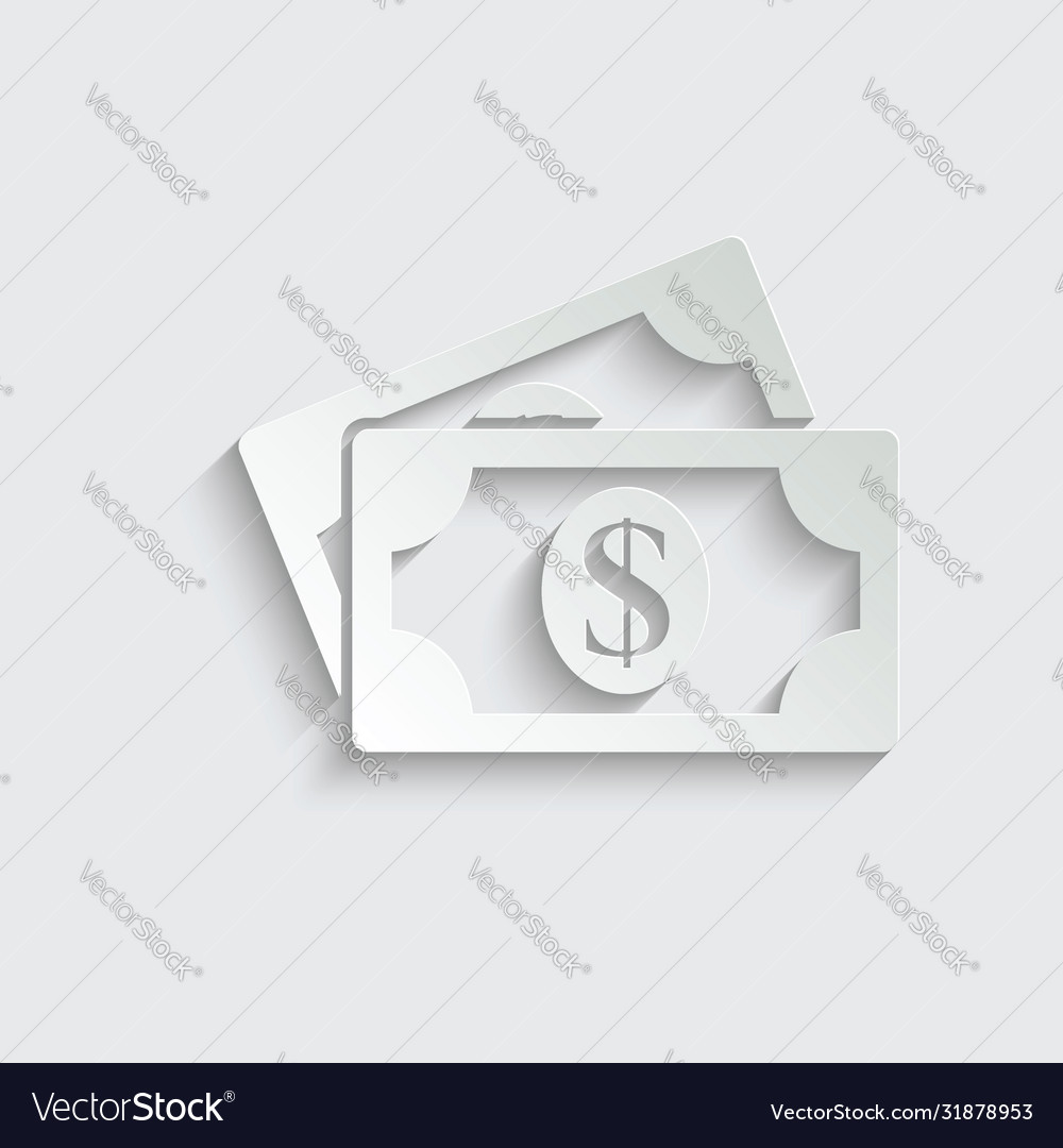 Papier Geld Symbol Dollar Zeichen