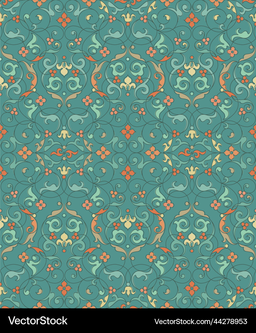 Seamless pattern in eastern style Royalty Free Vector Image