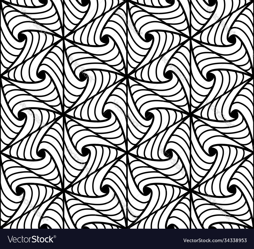 Seamless pattern with curls modern geometric vector image Seamless pattern with curls modern geometric