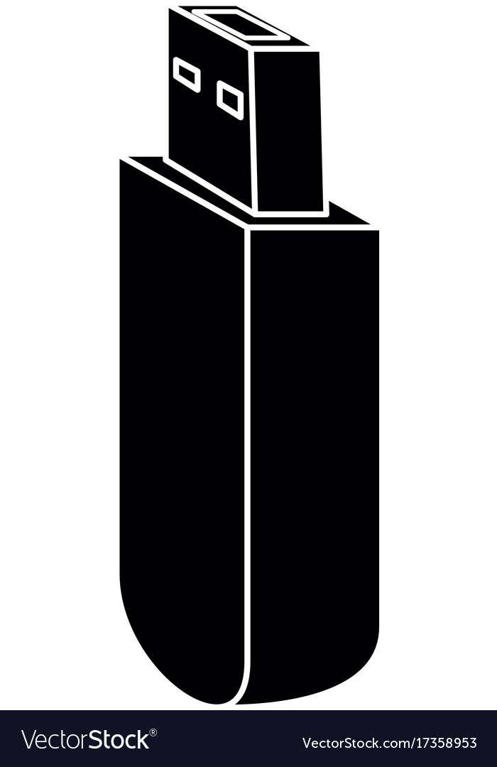 Usb memory isolated icon