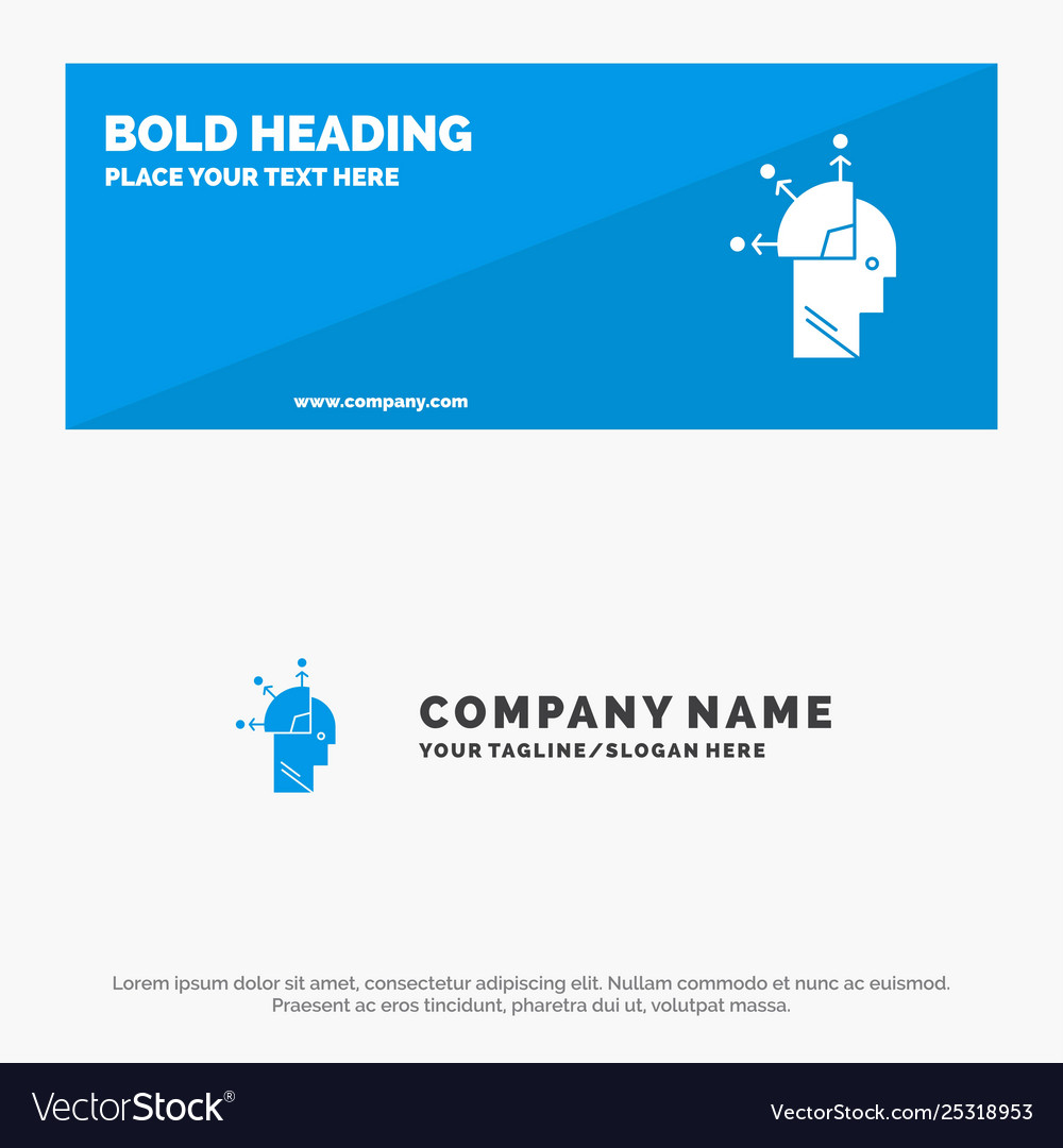 User man mind programming art solid icon website vector image User man mind programming art solid icon website