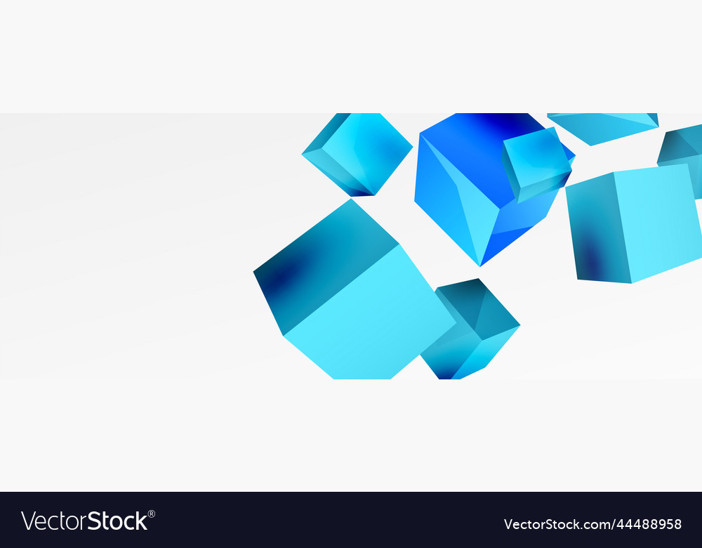 3d cubes abstract background composition Vector Image 3d cubes abstract background composition