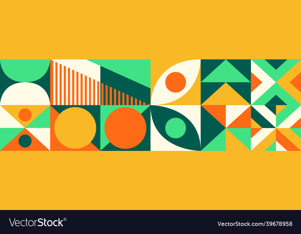 Abstract background with different geometric Vector Image Abstract background with different geometric
