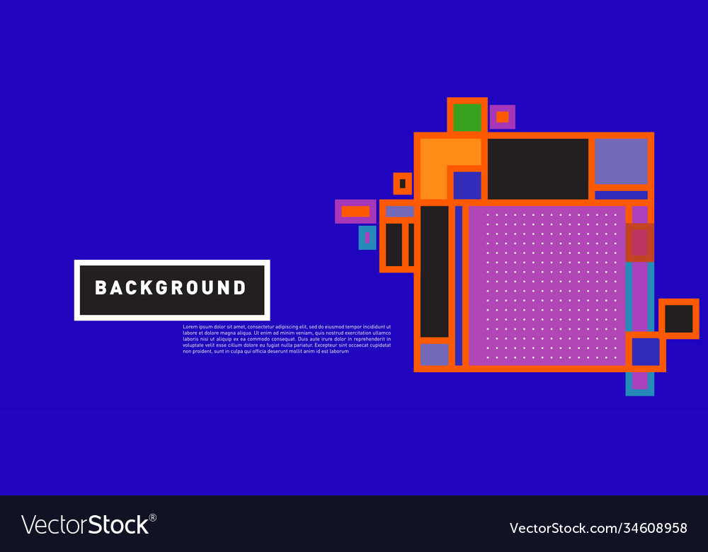 Abstract colorful rectangle background for banner